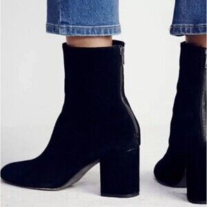 Free People Black Ankle Boots